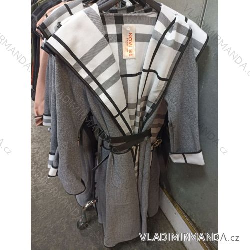 Šaty košilové dlouhý rukáv dámské (S/M ONE SIZE) ITALSKÁ MÓDA IMBM22WEST