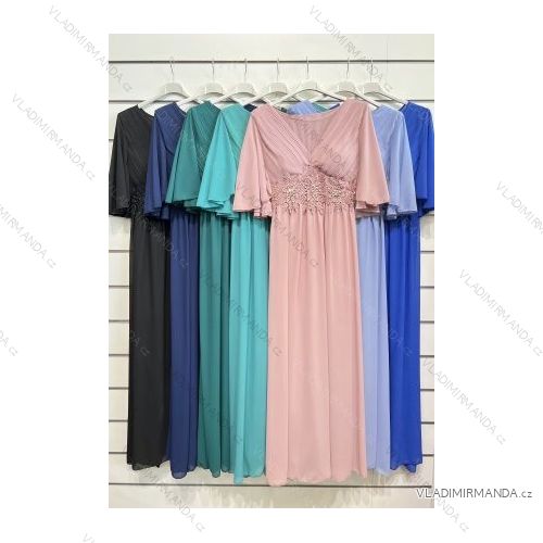 Šaty letní na ramínka dámské (S/M ONE SIZE) ITALSKÁ MÓDA IMPBB22B21841