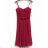 Šaty letní na ramínka dámské (S/M ONE SIZE) ITALSKÁ MÓDA IMPBB22B21841 red S / M