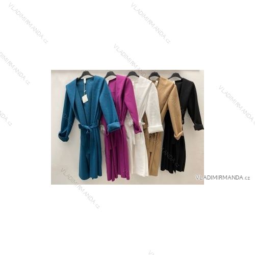 Kabát dlouhý rukáv dámské (S/M ONE SIZE) ITALSKÁ MÓDA IMPDY22VANIS5072