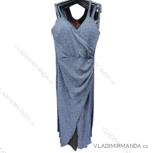 Šaty elegantní společenské třpytivé na ramínka dámské (S/M ONE SIZE) ITALSKá MóDA IM322460