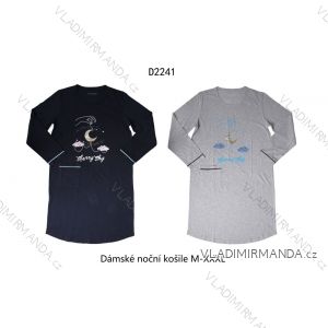 Noční košile dlouhý rukáv dámská (M-3XL) WOLF D2241