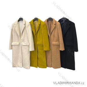 Kabát beránkový dlouhý rukáv dámský (S/M ONE SIZE) ITALSKÁ MÓDA IMPLM22421100035