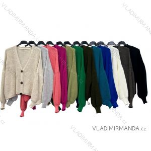 Damen Langarm-Strickpullover mit Knöpfen (S/M ONE SIZE) ITALIAN FASHION IMPLM22127600085