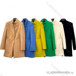 Kabát flaušový dlouhý rukáv dámský (S/M ONE SIZE) ITALSKÁ MÓDA IMPLM22405800029