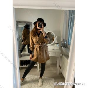 Šaty kabátkové dlouhá rukáv dámské (S/M ONE SIZE) ITALSKá MóDA IM322330