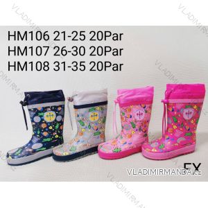 Čižmy gumáky detské dorast dievčenské a chlapčenské (31-35) FSHOES OBUV OBF22HM108