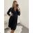 Šaty elegantný dlhý rukáv dámske (S/M/L ONE SIZE) TALIANSKA MÓDA IMWB22222