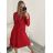 Šaty elegantný dlhý rukáv dámske (S/M/L ONE SIZE) TALIANSKA MÓDA IMWB22222