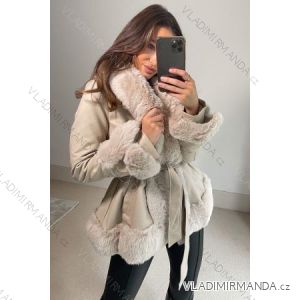 Kabát dlouhý rukáv dámský (S/M ONE SIZE) ITALSKÁ MÓDA IMPBB22C0092