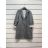 Kabát dlouhý rukáv dámský (S/M ONE SIZE) ITALSKÁ MÓDA IMPSH226013