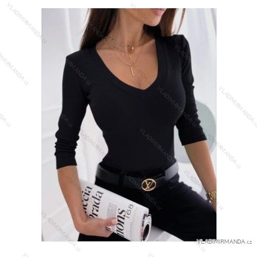 Tričko dlouhý rukáv dámský (S/M ONE SIZE) ITALSKÁ MÓDA IMWB22315
