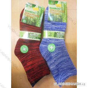 Ponožky teplé thermo zdravotní  bambusové dámské melízorový vzor (35-42) AMZF  PB-5409