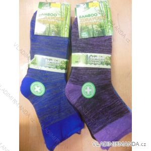 Ponožky teplé thermo zdravotní  bambusové dámské melírový vzor (35-42) AMZF  PB-5413