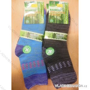 Ponožky teplé thermo zdravotní  bambusové melírový vzor dámské (35-42) AMZF  PB-5418