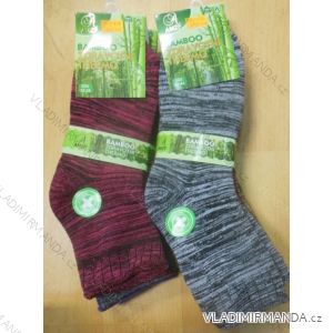 Ponožky teplé thermo zdravotní  bambusové melírový vzor dámské (35-42) AMZF  PB-5416