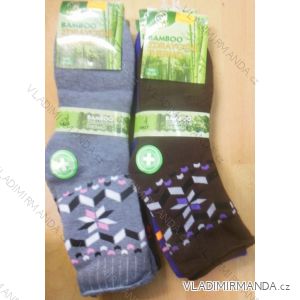 Ponožky teplé thermo zdravotní  bambusové dámské (35-42) AMZF  PB-5401