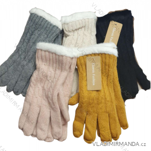 Rukavice zimní teplé pletené dámské (ONE SIZE) ORCHIDEJ ORC22XD2140-7