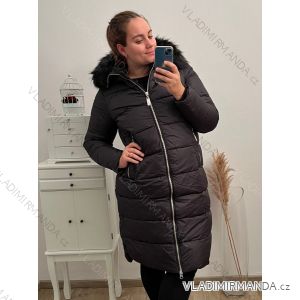 Kabát zimní dámský nadrozměr (3XL-7XL) LIBLAND LIB22LD-7688B černá