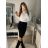 Šaty letní na ramínka dámské (S/M ONE SIZE) ITALSKÁ MÓDA IMPBB22B21841 weiß S/M
