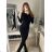 Šaty letní na ramínka dámské (S/M ONE SIZE) ITALSKÁ MÓDA IMPBB22B21841 schwarz S/M