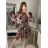 Šaty elegantný dlhý rukáv dámske (S/M ONE SIZE) TALIANSKA MÓDA IMWGS223253