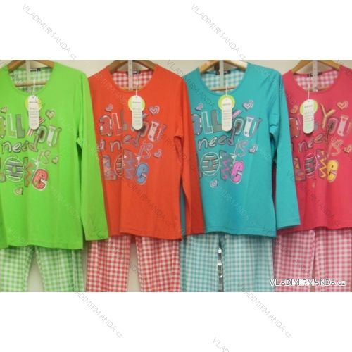 Pyžamo dlhé dámske (l-4XL) Benter 65422