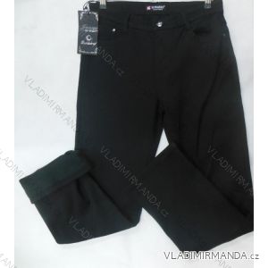 Kalhoty plátěné  teplé dámské flaušová podšívka (33-40) SUNBIRD SHH57SUN22SHH187012A