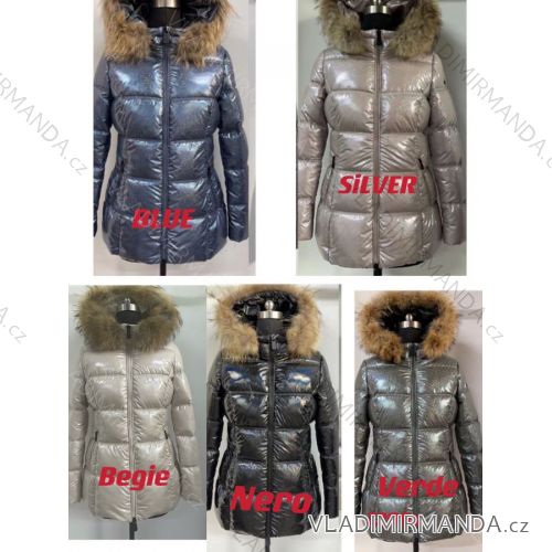 Bunda s kapucí zimní dámská (S-2XL) ITALSKÁ MODA IMPPA222299
