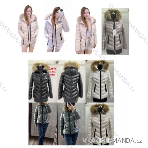 Bunda s kapucí zimní dámská (S-2XL) ITALSKÁ MODA IMPPA222281