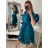 Šaty elegantní společenské dlouhý rukáv dámské (S/M ONE SIZE) ITALSKá MóDA IM322282 vínová S/M