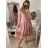 Šaty elegantní společenské dlouhý rukáv dámské (S/M ONE SIZE) ITALSKá MóDA IM322282 vínová S/M