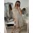 Šaty letní na ramínka dámské (S/M ONE SIZE) ITALSKÁ MÓDA IMPBB22B21841 béžová S/M