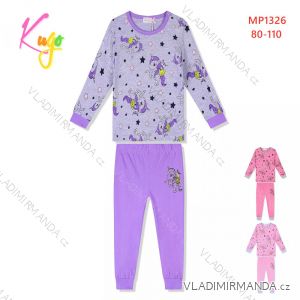 Schlafanzug lang Kleinkind Kinder Mädchen (80-110) KUGO MP1326