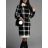 Strickpullover Langarm Kleid mit Gürtel Damen (uni s-l) ITALIAN FASHION IMD20730