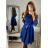 Šaty elegantní dlouhý rukáv dámské (S/M ONE SIZE) ITALSKÁ MÓDA IMPSH22v3852/DR