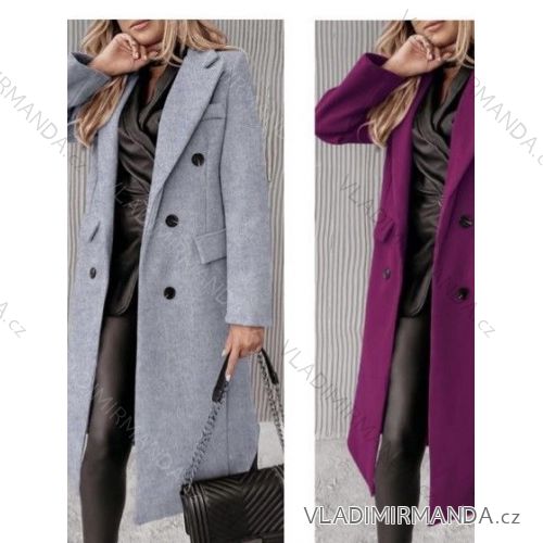 Kabát flaušový dámský (S/M ONE SIZE) ITALSKÁ MÓDA IMWB22347