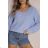 Svetr pletený dlouhý rukáv dámské (S/M ONE SIZE) ITALSKÁ MÓDA IMWAA223630