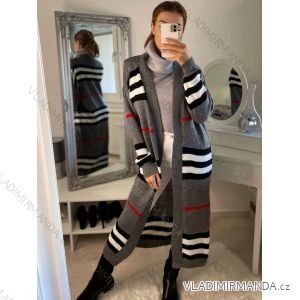 Cardigan dlouhý rukáv dámský (S/M ONE SIZE) ITALSKÁ MÓDA IMM22VN22540
