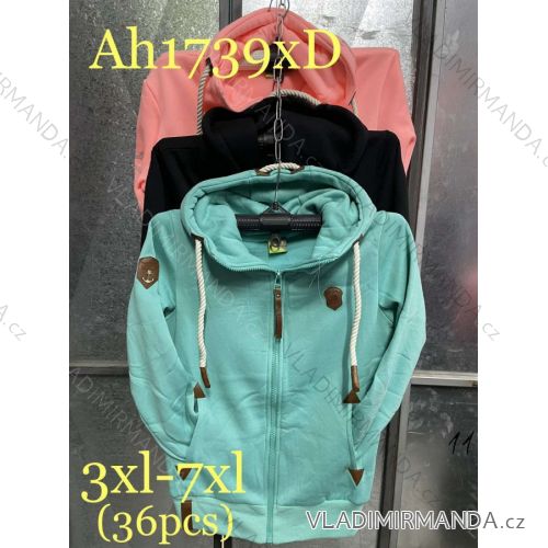 Women's Plus Size Zip Hoodie (3XL-6XL) VINTE VIN22SH9926