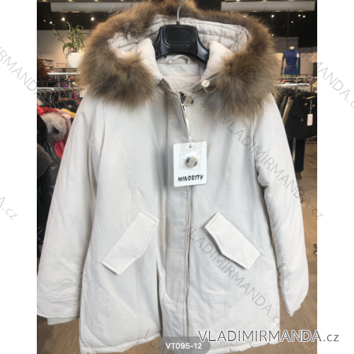 Bunda s kapucňou dlhý rukáv dámske (XS-XL) TALIANSKA MÓDA IMPSS22VT095-12