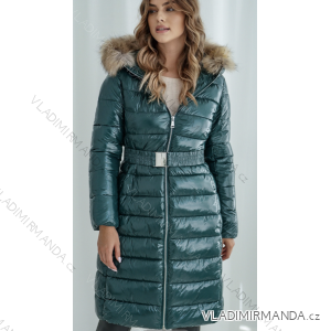 Kabát s kapucí dlouhý rukáv dámská (S-XL) ITALSKÁ MÓDA IMPTI22TR8121/22