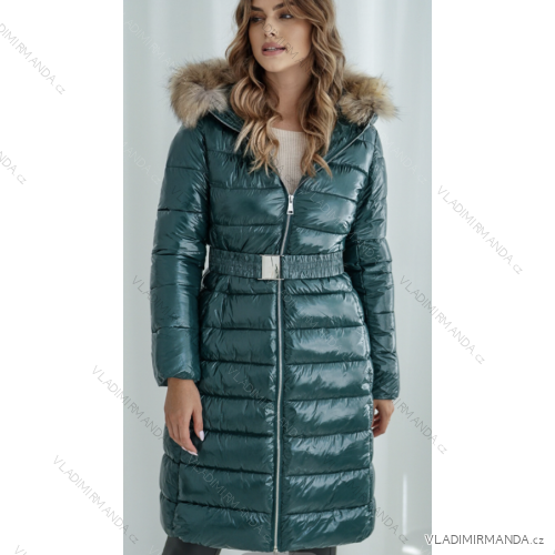 Kabát s kapucňou dlhý rukáv dámska (S-XL) TALIANSKA MÓDA IMPTI22TR8121/22