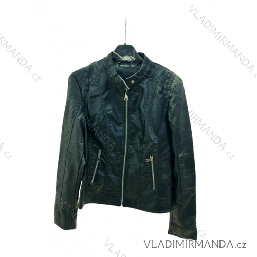 Bunda koženková dámská (S/M ONE SIZE) ITALSKÁ MÓDA IMPKK22260