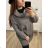 Svetr dlouhý rukáv dámské (XL/2XL/3XL ONE SIZE) ITALSKá MóDA IM422VERO/DR 2XL/3XL smaragdová
