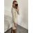 Damen Warmes Langarmkleid (L / XL ONE SIZE) ITALIAN FASHION IM421MIA S/M Smaragd
