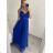 Women's long elegant dress with straps (S/M ONE SIZE) ITALIAN FASHION IMPSH243670 beige S/M