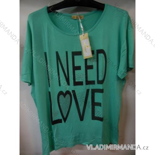 T-Shirt Kurzarm Damen Übergröße (l / xl-2xl / 3xl) AIMAINIR W6087
