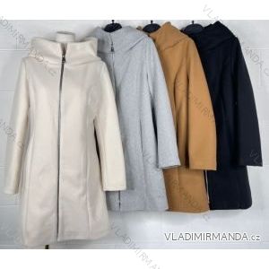 Kabát s kapucí dlouhý rukáv dámské (S/M ONE SIZE) ITALSKÁ MÓDA IMPBB2280202v