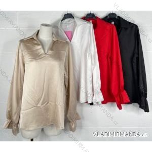 Tunika/halenka košilová dlouhý rukáv dámské (S/M ONE SIZE) ITALSKÁ MÓDA IMPBB22S3786